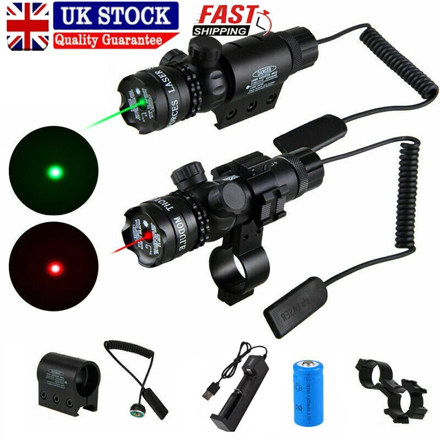 thumbnail image 2 of Red & Green Dot Laser Sight – 11mm/20mm Rail Mount, For Rifle & Pistol, Hunting Scope With 2-Year Warranty 2 of 5