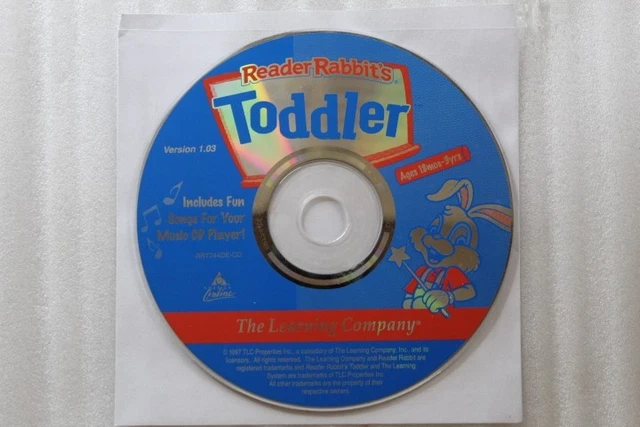 READER RABBITS TODDLER PC $14.00 - PicClick CA