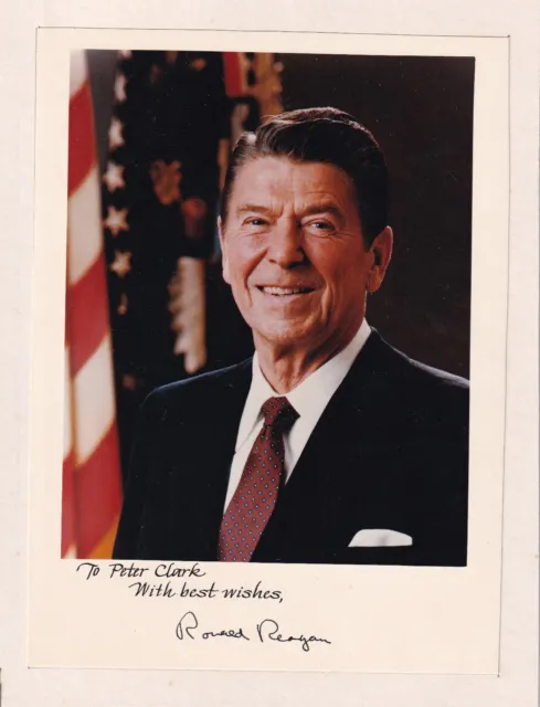 Photo Signed by Ronald Reagan  President of United States of America , Actor