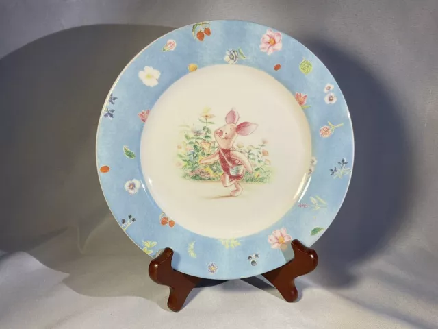 Disney Simply Pooh & Friends Ceramic  Salad Plate Piglet Salad 8”