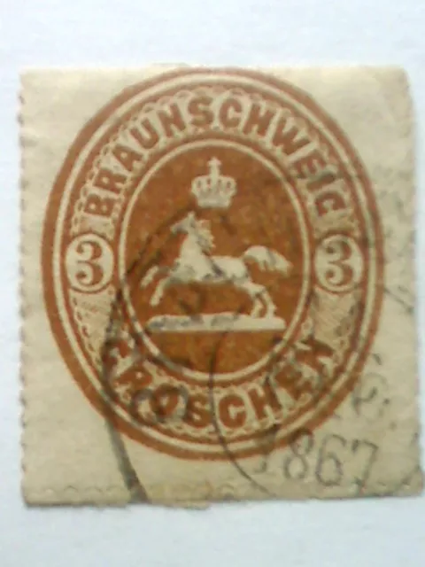 Braunschweig Mi.: 20 -  3  Groschen  1865