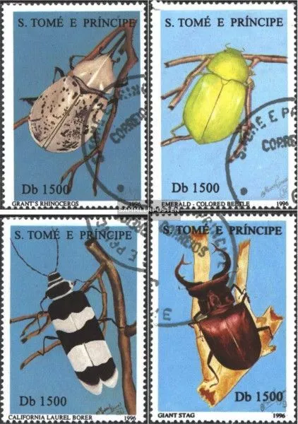 Sao Tome e Principe 1707-1710 (complete issue) used 1996 Insect