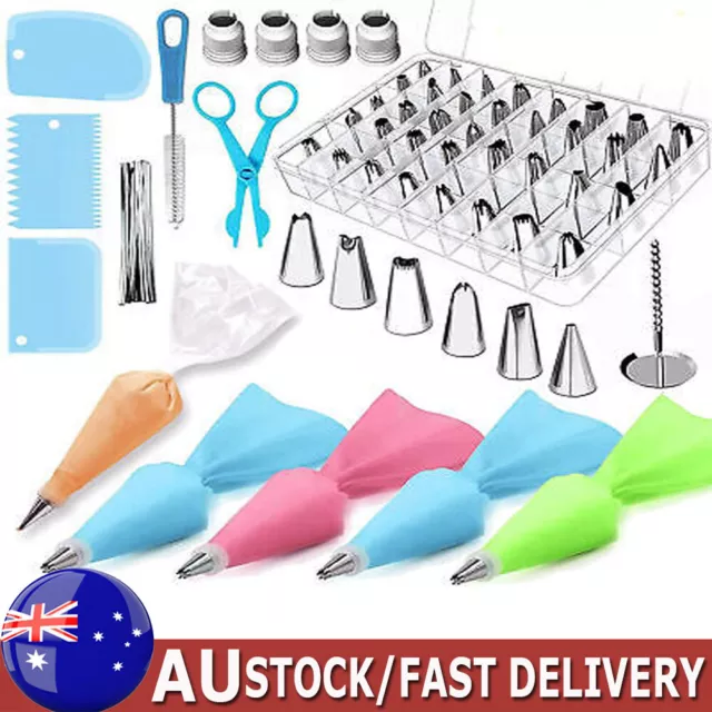 72 Pcs Cake Decorating Tools Kit Nozzles Piping Cream Icing Bags Set Pastry Tips