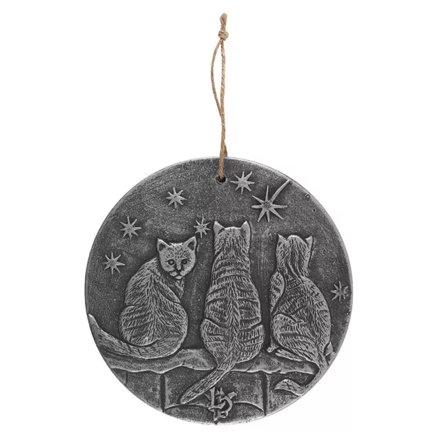 Placa de terracota plateada 'Wish Upon A Star' de Lisa Parker Celestial Art