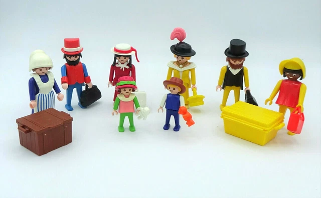 Playmobil Klicky 8 Figuren Nostalgie Reisende Vintage Konvolut