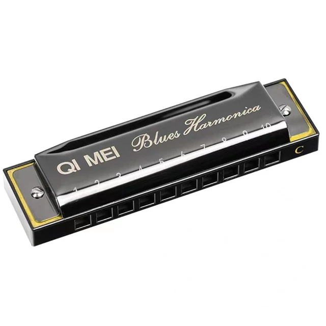 10 Hole Key of C Kids Blues Harmonica French Harp Mouth Organ Phosphor Bronze b