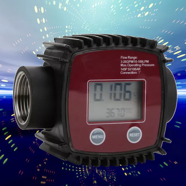 K25 1in Female Thread Flowmeter Digital Liquid Sensor 10‑100L/MIN(Red) ◈