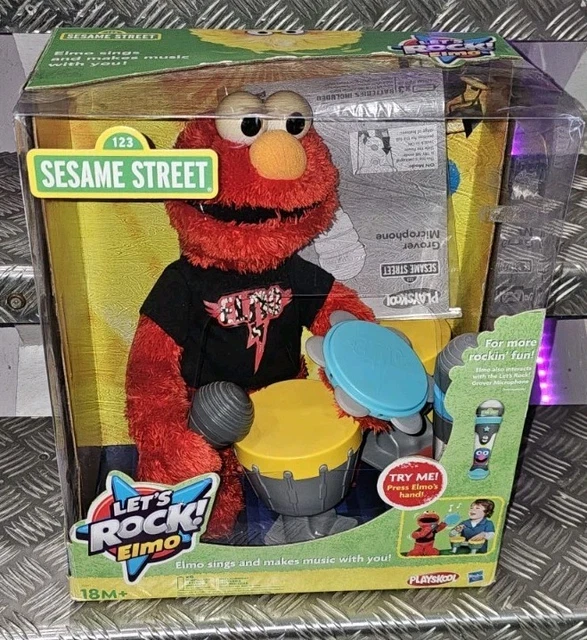 Elmo Instruments HASBRO ELMO ROCKS with Instruments Sesame Street Singing & Musical Toy ...