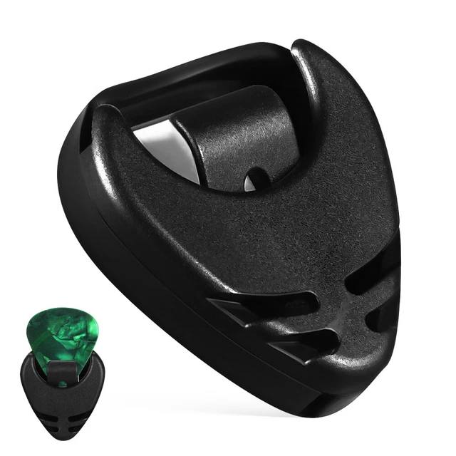 Porte-Médiator Guitare En Cuir Synthétique - Porte-Clés Pratique Pour Débutants & Pros