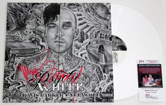 Yelawolf Signed Psycho White Lp Color Vinyl Record Autographed +Jsa Coa