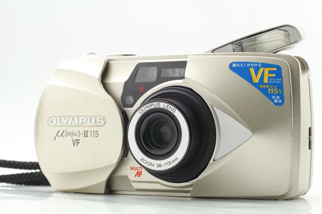 LCD Works NEAR MINT Olympus Mju II 115 VF Stylus Point & Shoot 35mm Camera JAPAN