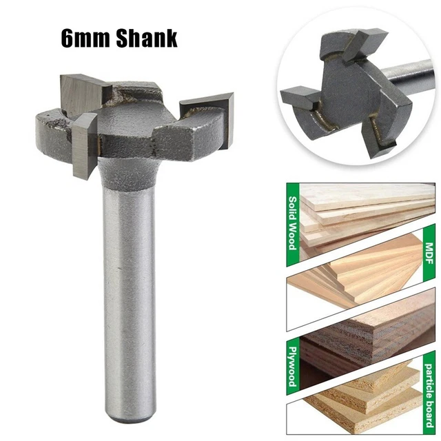Fresa Per Spoilboard ROOCK, Diametro Taglio 5.1 Cm, Codolo 1/2", 3 Ali, Con Lame In Metallo Duro Sostituibili, Per Legno - 3
