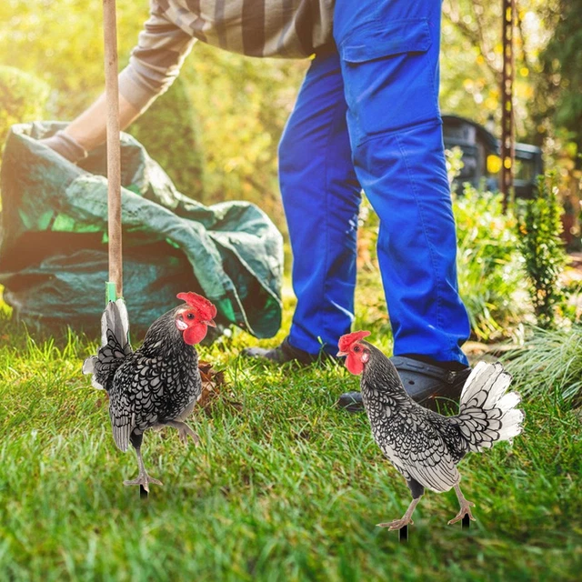 Garten Deko Hühner-Stecker - 2D Acryl Figuren Für Hof & Beet