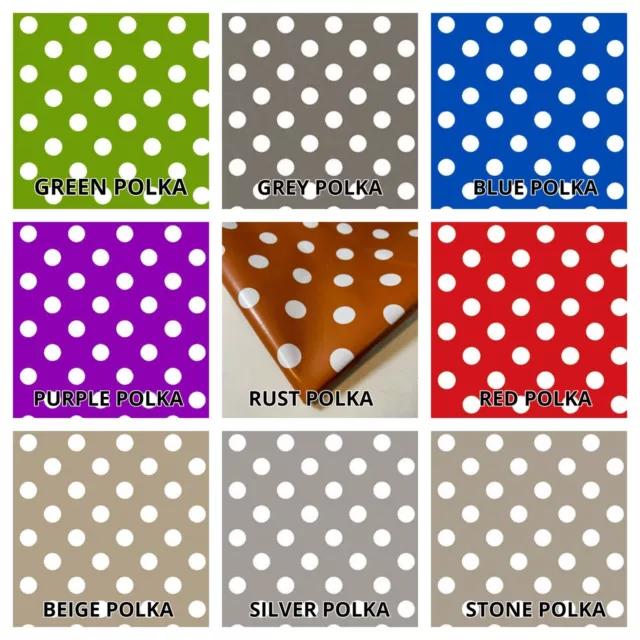 Polka Stars PVC PLASTIC VINYL TABLE CLOTH PLAIN PRINT PARTY EVENT OEKO 58"