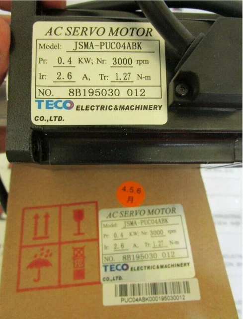 1PZ TECO JSMA-PUC04ABK 400W SERVOMOTORE AC JSMAPUC04ABK Nuovo