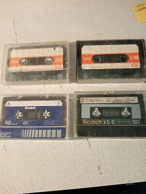 lot 4 K7 AUDIO VIERGE-agfa-superferro ferro-dynamic-cassette audio tape-vintage 