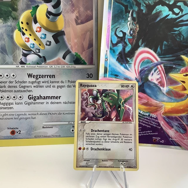 Pokemon Card Card Rayquaza Ex Emerald Emerald German Holo Wotc Fr NM Back Exc