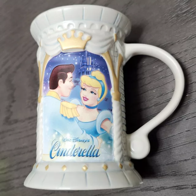 Disney Store Exclusive Cinderella Prince Charming  3D Castle Mug Cup Coffee Tea