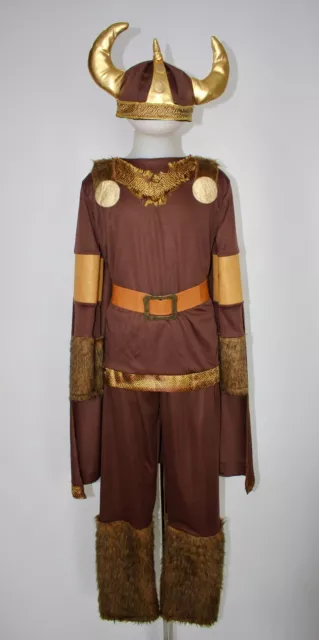 Kinder Wikinger Kostüm Krieger nordisch sächsisch Kostüm Alter 10 11 12