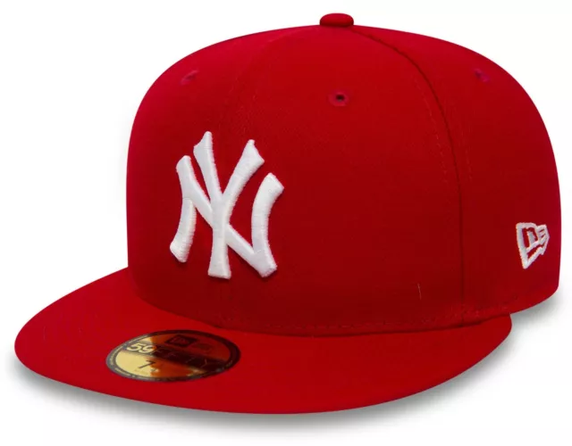 New York Yankees New Era 59Fifty MLB Scarlet/White Baseball Cap