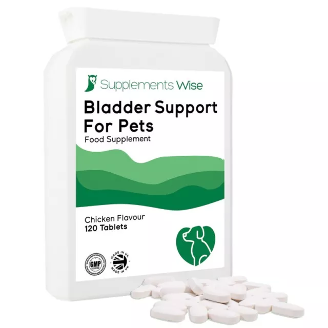 Bladder Support For Dogs and Cats 120 Tablets UTI Cystitis Relief With D Mannose