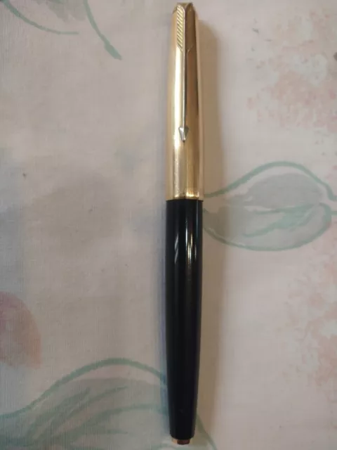 Parker 61 Black Barrel Gold 14k Medium Nib fountain Pen