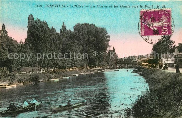 13486882 Joinville-le-Pont La Marne et les Quais vers le Pont Joinville-le-Pont