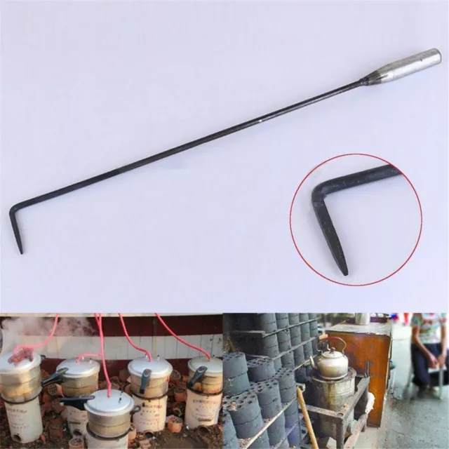 43cm Long Fireside Iron Poker Open Fire Hook Companion Fireplace Coal Stove Tool