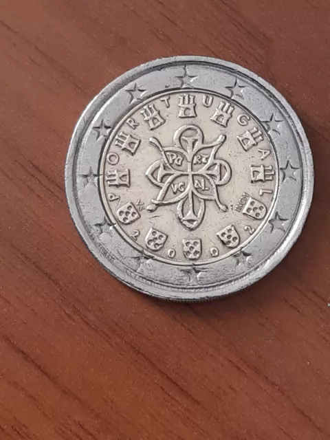2 euro Portugal 2002 décentré