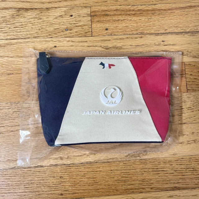 NEW MAISON KITSUNE JAL Business Class Amenity Kit Canvas Bag, Made In