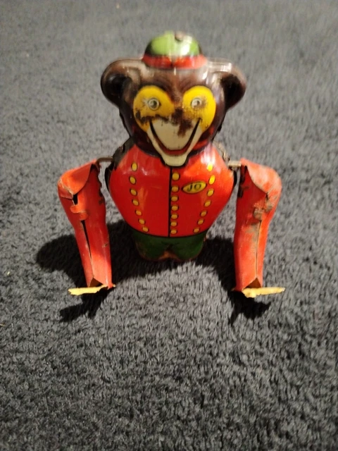 Joustra F Jo singe acrobate mécanique en tole 1/6
