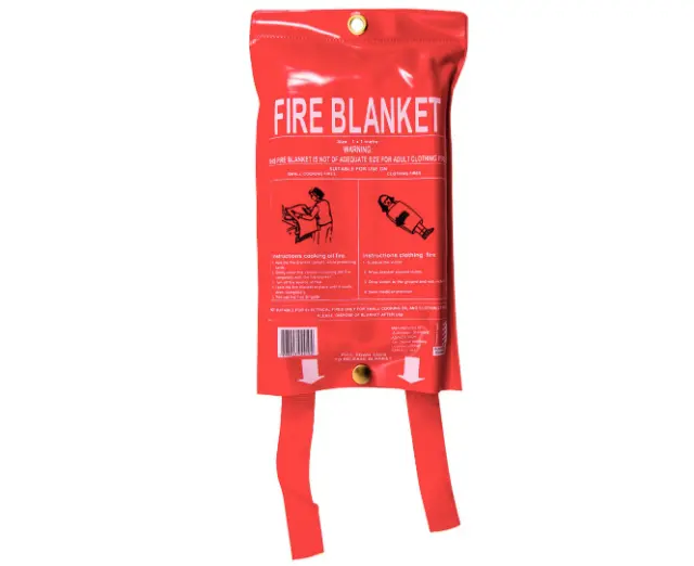 Fire Blanket 1mx1m For Home Kitchen Office Caravan Emergency Australian Standard