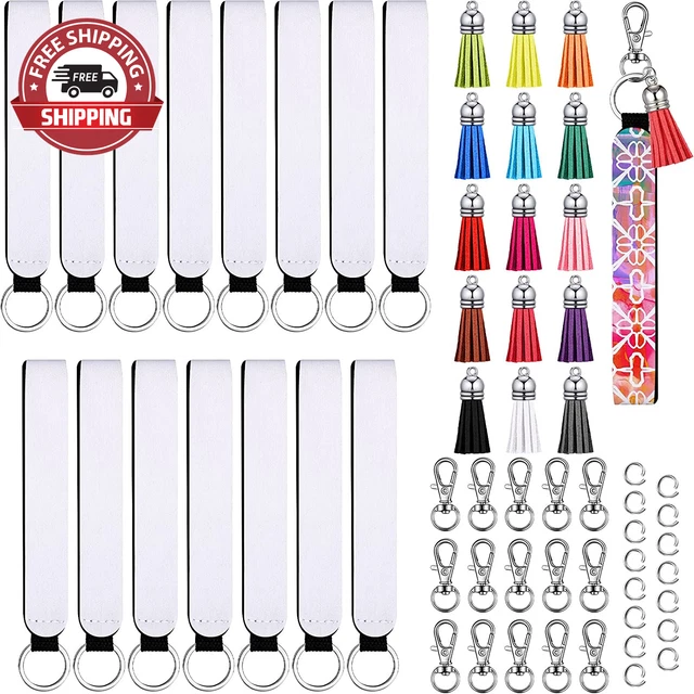 60 Pieces Sublimation Blanks Wristlet Set 15 Pieces Sublimation Blank Neoprene W