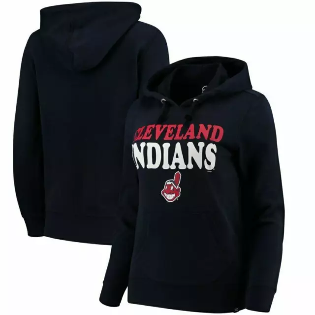 Cleveland Indians MLB Hoodie (Größe L) Damen 47 Marke Grafik Kapuze - Neu