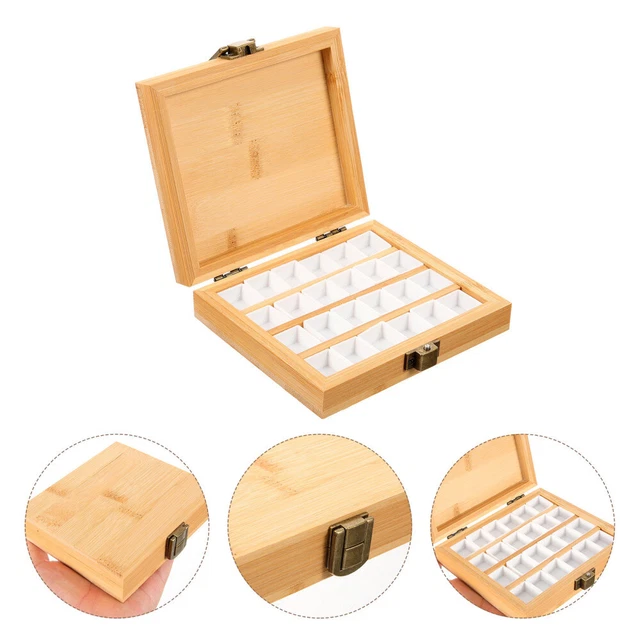 EMPTY WATERCOLOR PALETTE Trays Half Pans Paint Cases Mixing Painting £