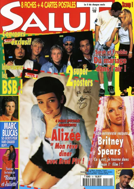 Magazine SALUT n°72, ALIZEE, Britney SPEARS, BUFFY, Damien SARGUE, Marc DACASCOS