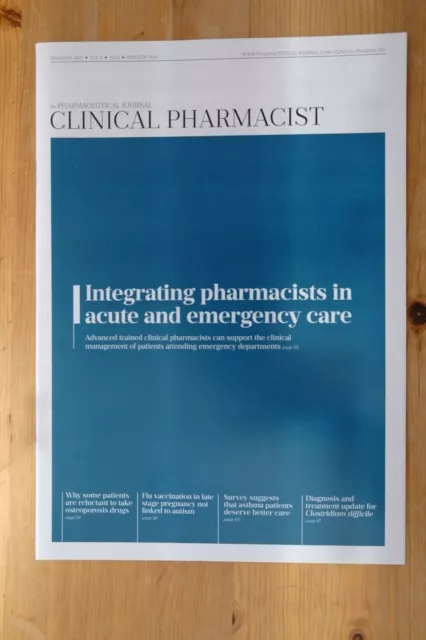 Clinical Pharmacist Magazine, Vol.9, No.2, February 2017, Pharmacist Integration