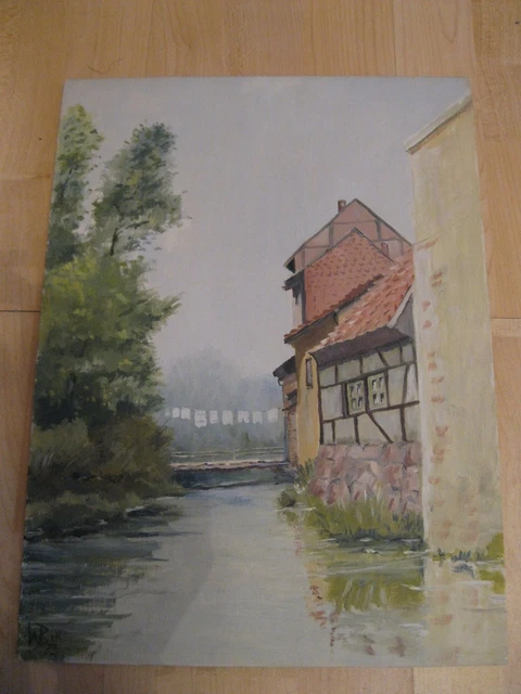 Bad Salzdetfurth lamb Hildesheim Lower Saxony painting Wilhelm Bell 1973