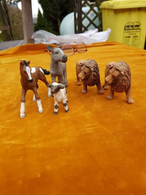 Konvolut Schleich Figuren Tiere 5 Stück