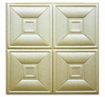 3D Foam Wallpaper 10pk 38sqft Peel & Stick Self Adhesive Panel Wall Ceiling Tile