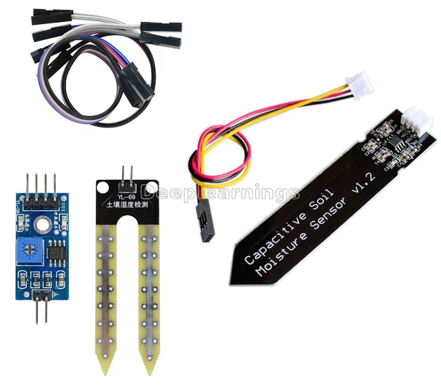 thumbnail image 2 of Capacitive Soil Moisture Sensor V1.2 – Corrosion Resistant With PH2.0 Cable 2 of 5