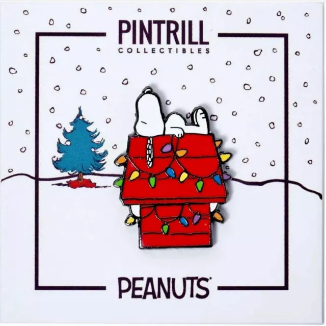 ⚡RARE⚡PINTRILL x PEANUTS Holiday House Snoopy Pin *BRAND NEW* LIMITED EDITION 🎄