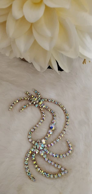 Women Ballroom Dance Jewelry Accesorries Crystal AB Hair Piece