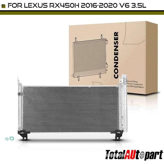 New A/C Air Conditioning Condenser w/ Receiver Drier & Bracket for Lexus RX450h