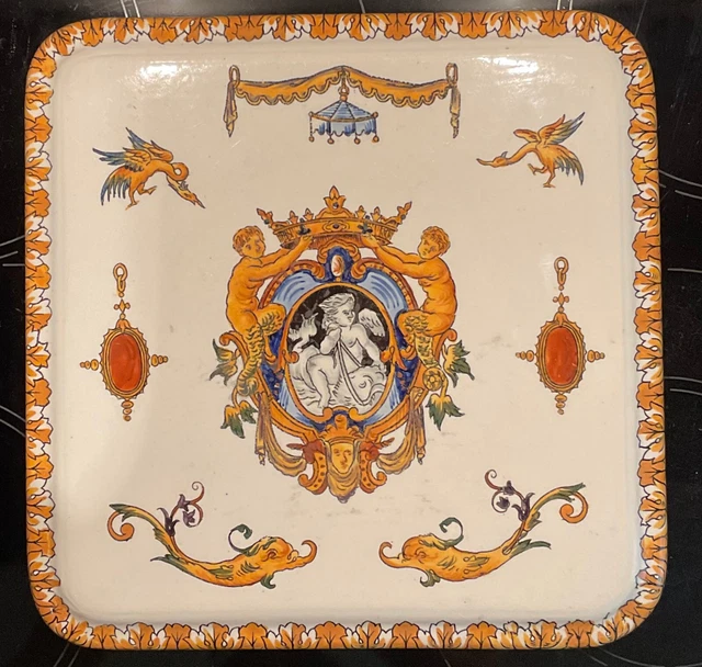 Gien Ancien dessous de plat faïence  fin XIXème  modèle renaissance