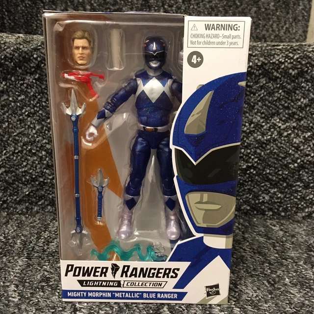 Power Rangers Lightning Collection Mighty Morphin “Metallic” Blue Ranger  *Read*