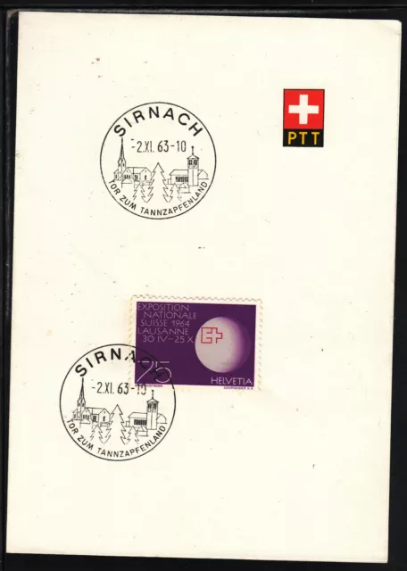 Schweiz Sonder- und Werbestempel,  Sirnach 02.11.63