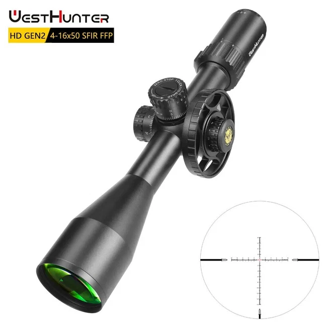 WESTHUNTER HD GEN2 4-16X50 SFIR FFP Lunette De Visée Illumination Zéro ...