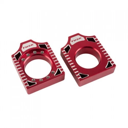 Tusk Racing Axle Block Red L01-303 for SUZUKI RM125 2002–2007  RM250