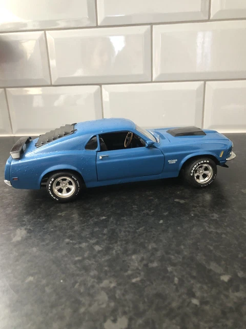ERTL 1/18 Ford Mustang Boss 429 1970 Orange – American Muscle, Pièces Manquantes, Sans Boîte